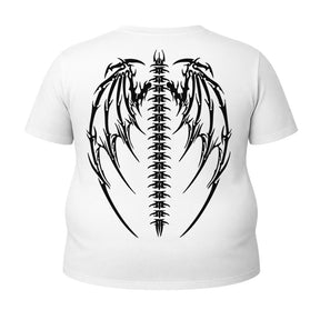 Camiseta Plus Size Proteção Uv Manga Curta Cyber Tribal Asas 01 Rash Guard