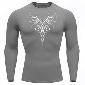 Camiseta Compressão Uv 50+ Manga Longa Cyber Tribal Dark Instinct Rash Guard