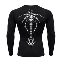 Camiseta Compressão Uv Manga Longa Cyber Tribal Unbreakable Dark Spine Rash Guard