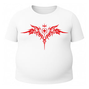 Camiseta Plus Size Proteção Uv Tecido Gelado Manga Curta Cyber Tribal Asas 03