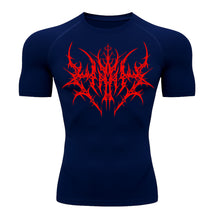 Camiseta Compressão Uv 50+ Manga Curta Cyber Tribal Primal Dominion Rash Guard