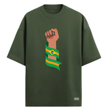 Camiseta Oversized Manga Curta Força Brasil Brasileiro Varias Cores