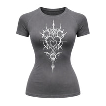 Camiseta Compressão Uv Manga Curta Cyber Tribal Iron Hearth Dark Rash Guard