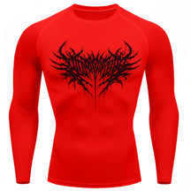 Camiseta Compressão Uv Manga Longa Cyber Tribal Night Reaper Oblivion Rash Guard