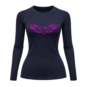 Camiseta Compressão Uv Manga Longa Cyber Tribal Angel Hello Kitty Rash Guard