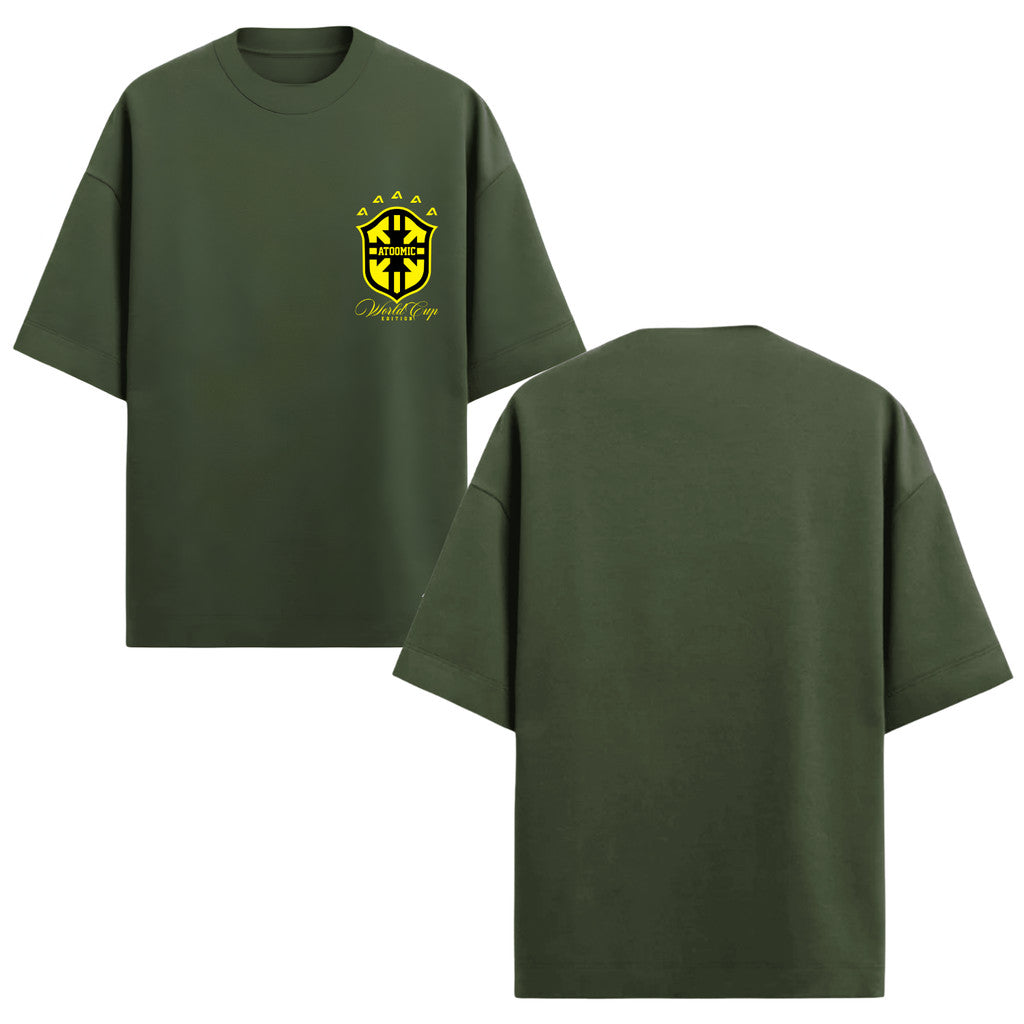 Camiseta Oversized Escudo Brasil Prime Edition Copa