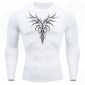 Camiseta Compressão Uv 50+ Manga Longa Cyber Tribal Dark Instinct Rash Guard