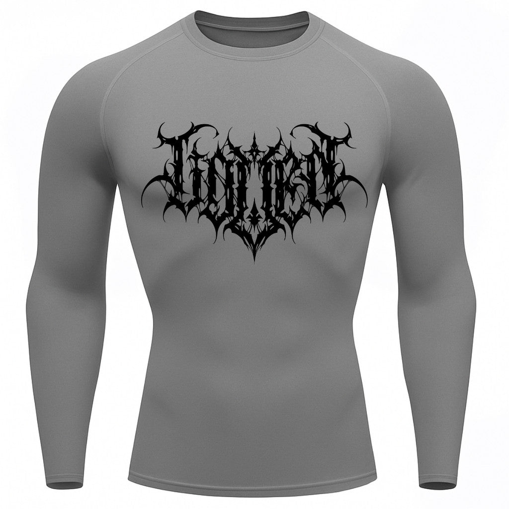 Camiseta Compressão Uv Manga Longa Cyber Tribal Shadow Crest Rash Guard