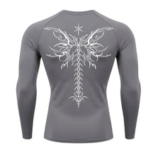 Camiseta Compressão Uv Manga Longa Cyber Tribal Shadow Stinger Wings Rash Guard