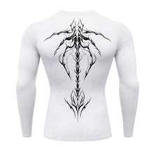 Camiseta Compressão Uv Manga Longa Cyber Tribal Unbreakable Dark Spine Rash Guard