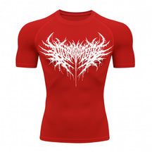 Camiseta Compressão Uv Manga Curta Cyber Tribal Night Reaper Oblivion Rash Guard