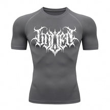 Camiseta Compressão Uv Manga Curta Cyber Tribal Shadow Crest Rash Guard
