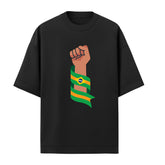 Camiseta Oversized Manga Curta Força Brasil Brasileiro Varias Cores