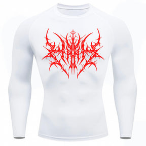 Camiseta Compressão Uv 50+ Manga Longa Cyber Tribal Primal Dominion Rash Guard