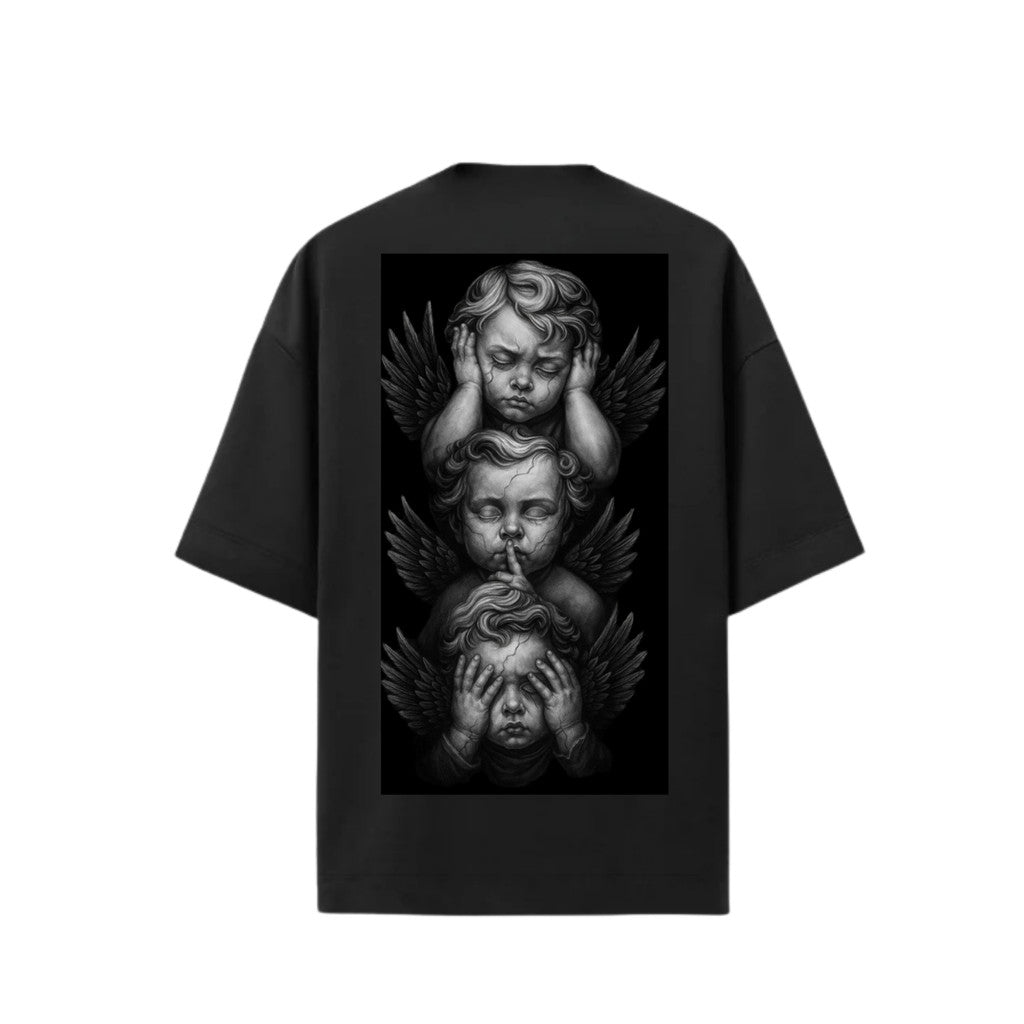 Camiseta Oversized Premium 20.1 Atoomic Angels Of Silence Camisa Unissex