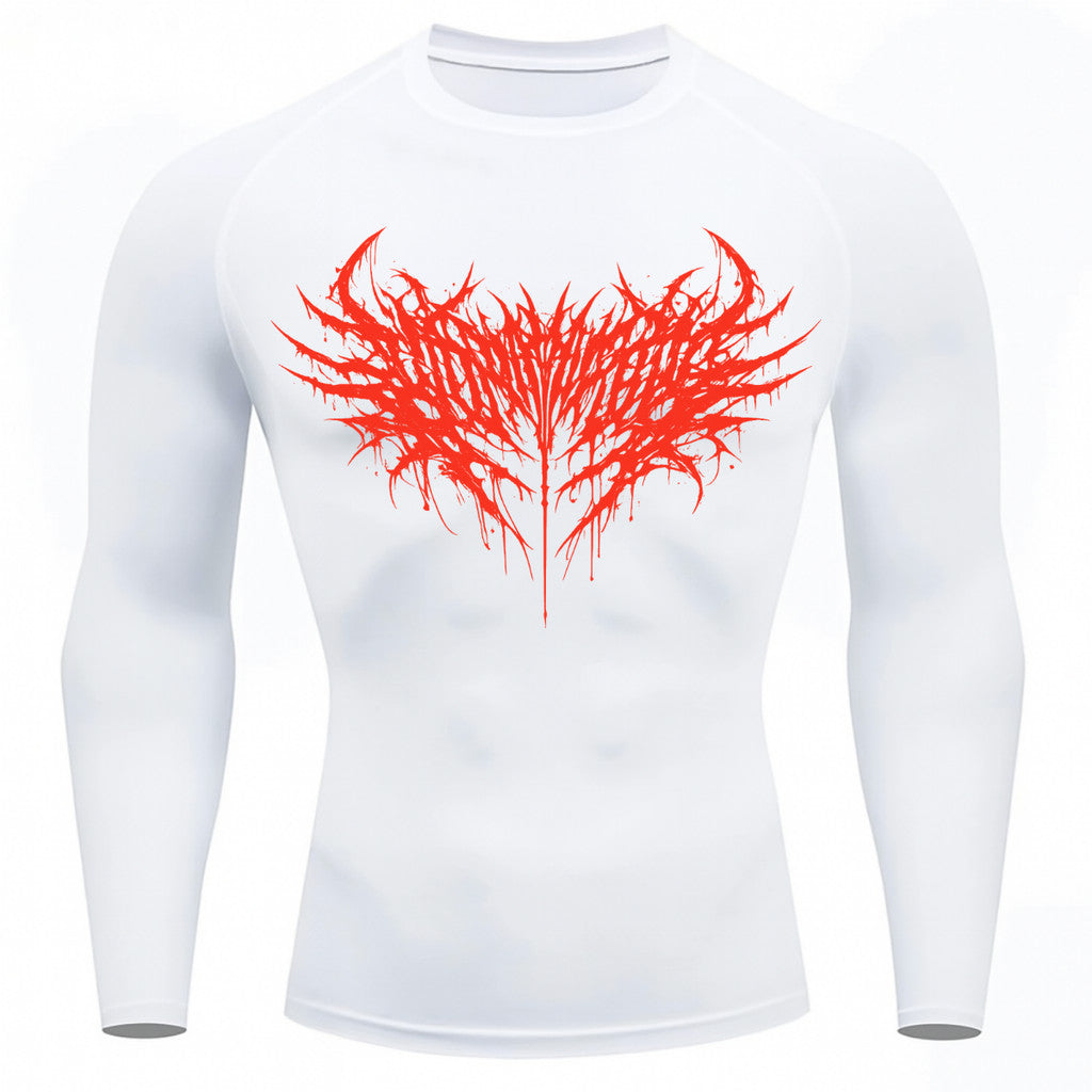 Camiseta Compressão Uv Manga Longa Cyber Tribal Night Reaper Oblivion Rash Guard