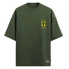 Camiseta Oversized Escudo Brasil Prime Edition Copa