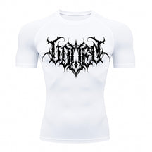 Camiseta Compressão Uv Manga Curta Cyber Tribal Shadow Crest Rash Guard