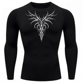 Camiseta Compressão Uv 50+ Manga Longa Cyber Tribal Dark Instinct Rash Guard