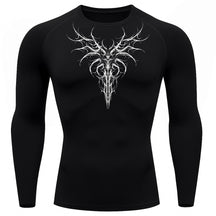 Camiseta Compressão Uv 50+ Manga Longa Cyber Tribal Dark Instinct Rash Guard