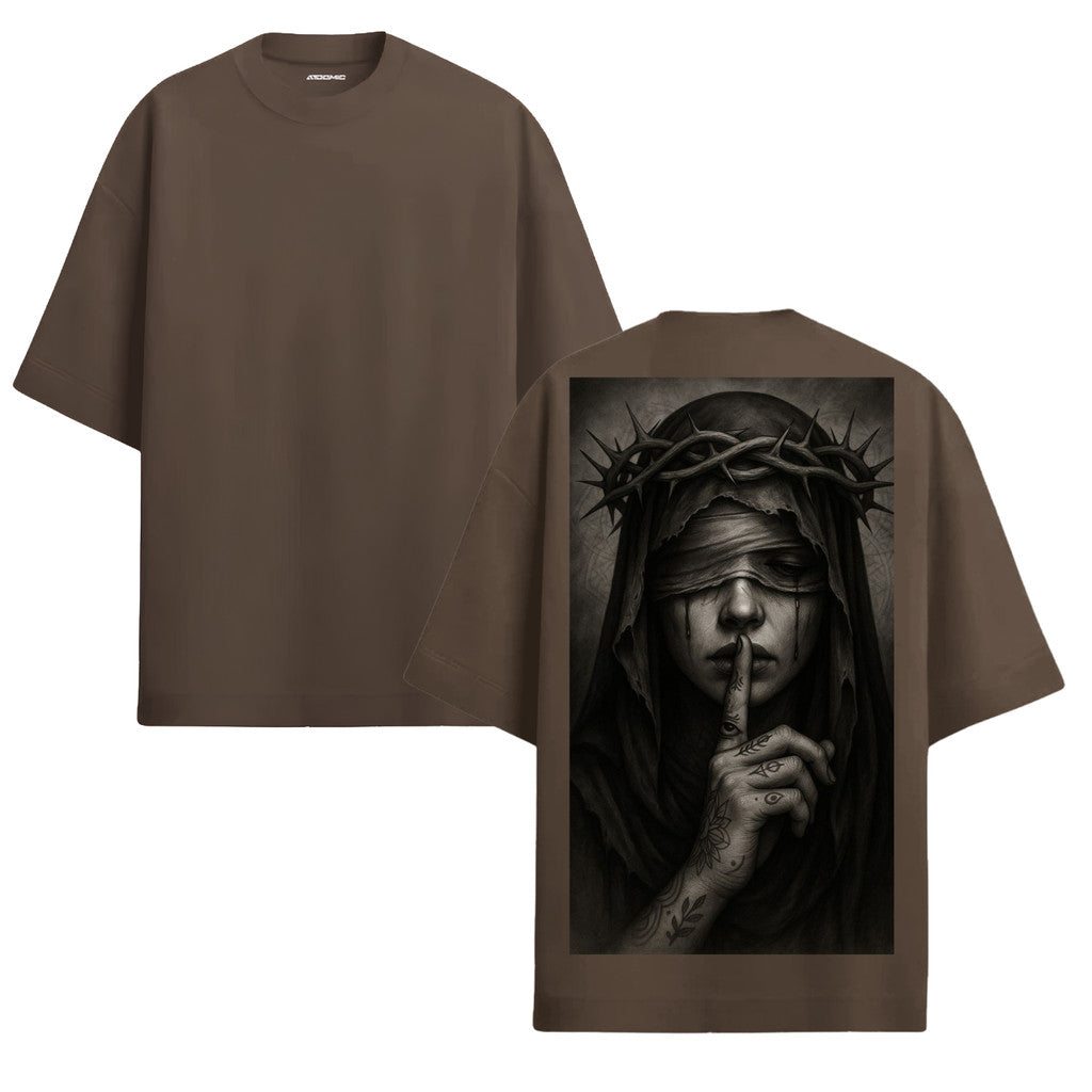 Camiseta Oversized Premium 20.1 Atoomic Blind Faith Camisa Unissex