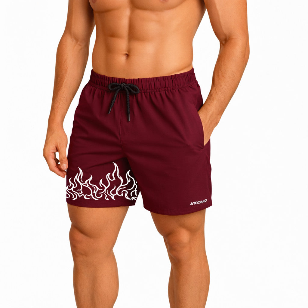 Bermuda Fogo Shorts Elastano Fire Premium Mauricinho Tecido Leve Bermuda Para Treinar Gang