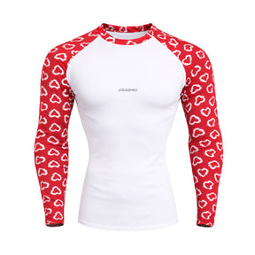 Camiseta Feminina Manga Longa Estampada Nas Mangas Floral Compressão Proteção Uv 50+ Blusa