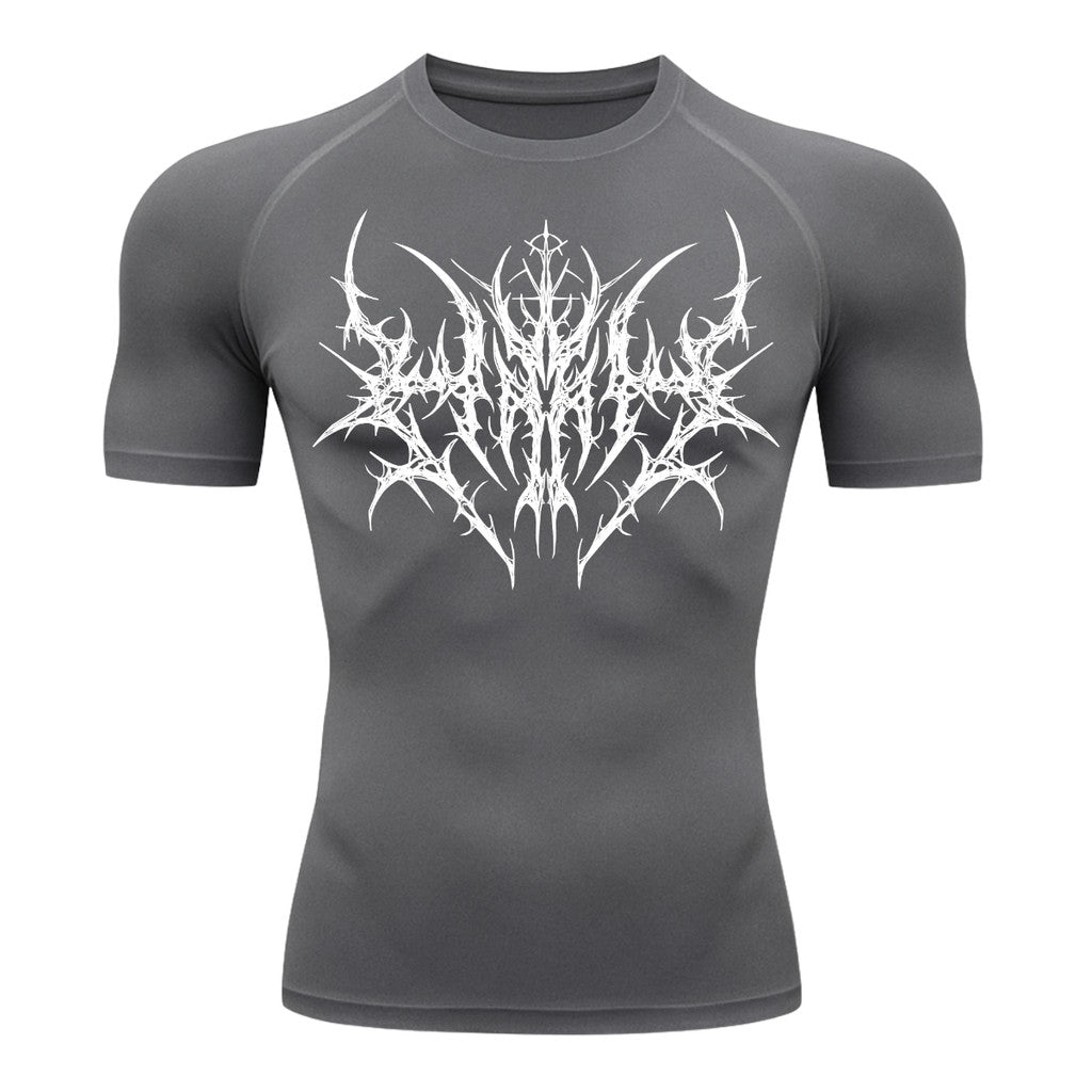 Camiseta Compressão Uv 50+ Manga Curta Cyber Tribal Primal Dominion Rash Guard