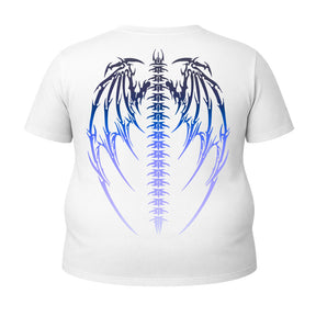 Camiseta Plus Size Proteção Uv Manga Curta Cyber Tribal Asas 01 Rash Guard