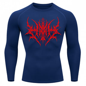 Camiseta Compressão Uv 50+ Manga Longa Cyber Tribal Primal Dominion Rash Guard