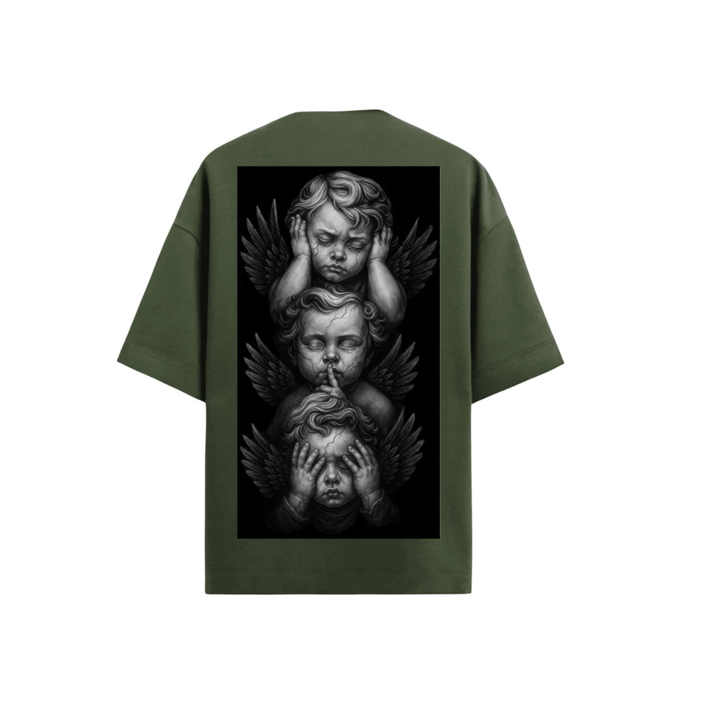 Camiseta Oversized Premium 20.1 Atoomic Angels Of Silence Camisa Unissex