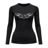 Camiseta Compressão Uv Manga Longa Cyber Tribal Angel Hello Kitty Rash Guard