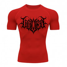 Camiseta Compressão Uv Manga Curta Cyber Tribal Shadow Crest Rash Guard