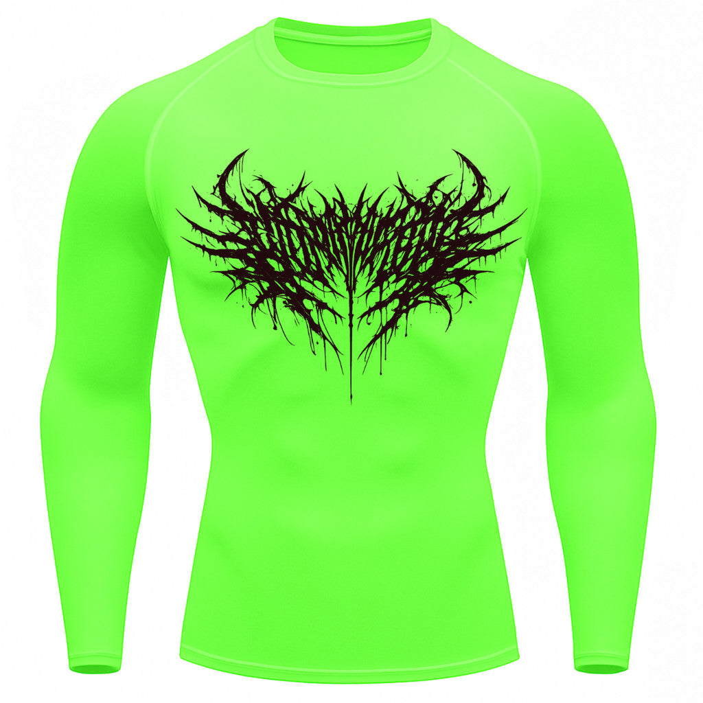 Camiseta Compressão Uv Manga Longa Cyber Tribal Night Reaper Oblivion Rash Guard
