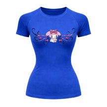 Camiseta Compressão Uv Manga Curta Cyber Tribal My Melody Hello Kitty Rash Guard