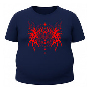 Camiseta Plus Size Uv 50+ Manga Curta Cyber Tribal Dark Vanguard Rash Guard
