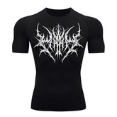 Camiseta Compressão Uv 50+ Manga Curta Cyber Tribal Primal Dominion Rash Guard