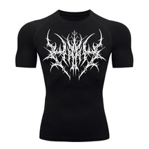 Camiseta Compressão Uv 50+ Manga Curta Cyber Tribal Primal Dominion Rash Guard