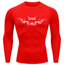 Camiseta Compressão Uv Manga Longa Cyber Tribal Savage Spider Wings Rash Guard