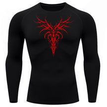 Camiseta Compressão Uv 50+ Manga Longa Cyber Tribal Dark Instinct Rash Guard