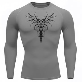 Camiseta Compressão Uv 50+ Manga Longa Cyber Tribal Dark Instinct Rash Guard