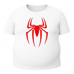 Camiseta Plus Size Proteção Uv Manga Curta Spider Man Rash Guard