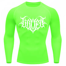 Camiseta Compressão Uv Manga Longa Cyber Tribal Shadow Crest Rash Guard