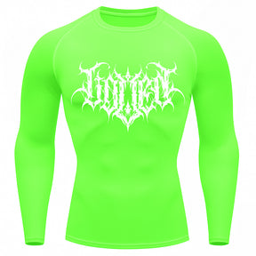 Camiseta Compressão Uv Manga Longa Cyber Tribal Shadow Crest Rash Guard