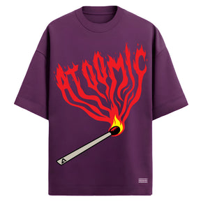 Camiseta Oversized Premium 20.1 Fire Origin Atoomic Camisa Unissex