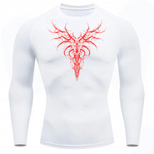Camiseta Compressão Uv 50+ Manga Longa Cyber Tribal Dark Instinct Rash Guard