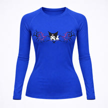 Camiseta Compressão Uv Manga Longa Cyber Tribal Kuromi Hello Kitty Rash Guard