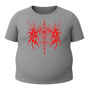 Camiseta Plus Size Uv 50+ Manga Curta Cyber Tribal Dark Vanguard Rash Guard