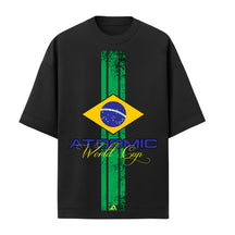 Camiseta Oversized Manga Curta UV Atoomic Brasil Edition Varias Cores