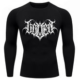 Camiseta Compressão Uv Manga Longa Cyber Tribal Shadow Crest Rash Guard